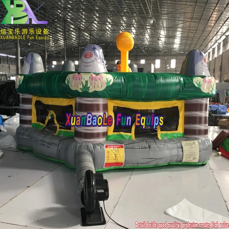 China Manufacturer Team Building Interactive Sport Inflatable Human Whack a Mole Game for Amusement Park