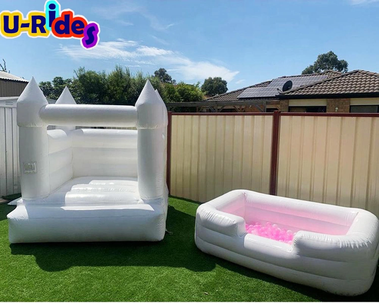 Inflatable mini bouncy castle with soft play inflatable ball pit for kids party birthday