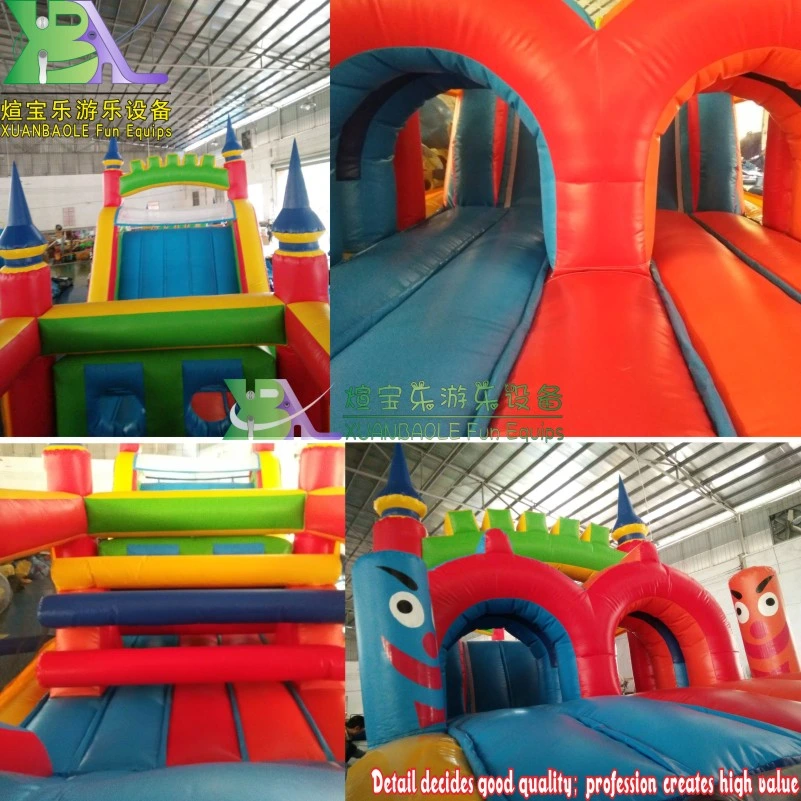 China Factory Custom Cheers Amusement Park Inflatable Obstacle Course for Children