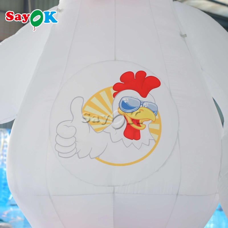 Commercial Advertising Event Activity Decorations Inflatable Cock Chicken Rooster Model Supplier Inflatable Design Cartoon Animal Mascot