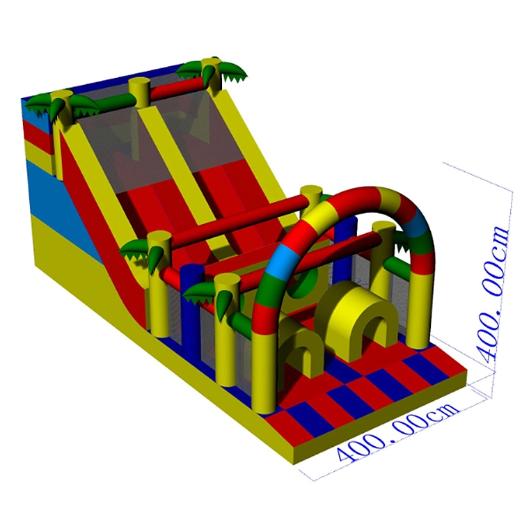 PVC Continuous Inflation Outdoor Inflatable Slide for Sale