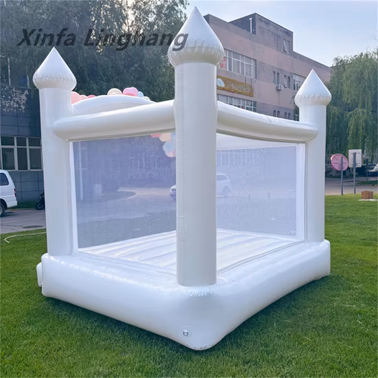 White Bounce House Wedding Castles Jumping House Inflatable White Castle-Chb1319