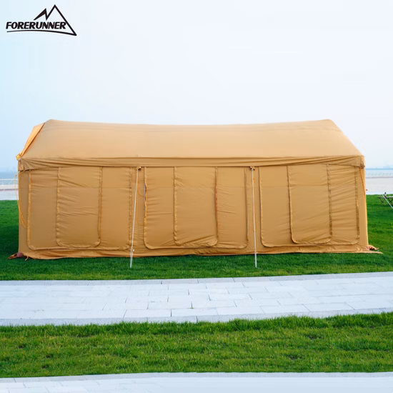 high quality Waterproof family camping inflatable house air pole glamping tent inflatable camping for outdoor